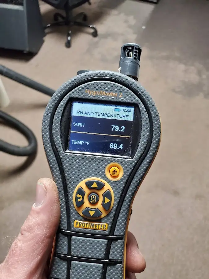 Moisture meter humidity assessment for Mold Remediation & Removal in Waterville